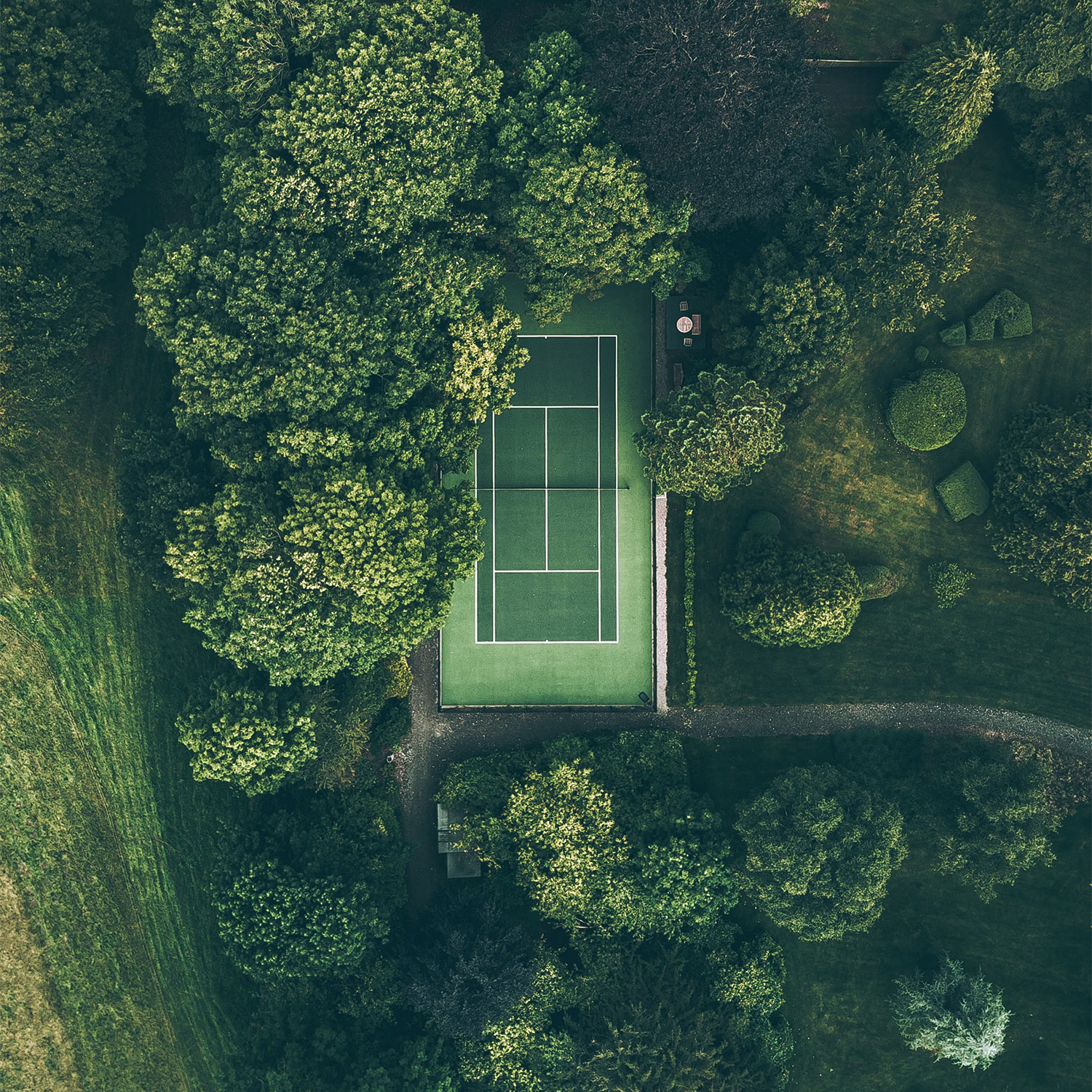 tretorn tennis balls on court